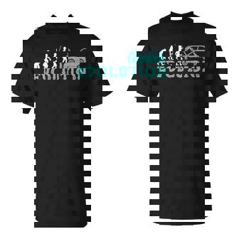 Evolution Humaine Mécanicien Mécano Garage Homme Cadeau T-Shirt - Cadeauxyz