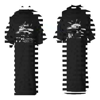 F-15 Eagle Jet Military Stealth Blueprint Fighter Jet T-Shirt - Monsterry
