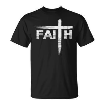 Faith Cross Religion Jesus Spiritual Cross Follower T-Shirt - Thegiftio UK