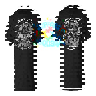 Family Autism Support Squad Autism Awareness Sped Teacher T-Shirt | Mazezy