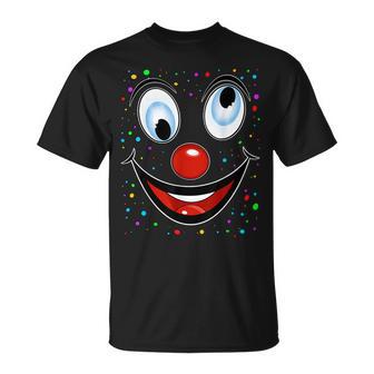 Fancy Dress Clown Face Outfit Clown Costume Carnival T-Shirt - Geschenkecke