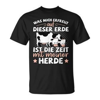 Farmers & Cow Motif Farm Beef Herd Cow Shepherd S T-Shirt - Geschenkecke