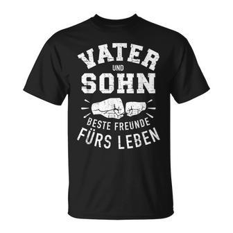 Father Son Best Friends For Life Slogan Fiste T-Shirt - Geschenkecke