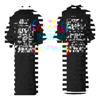 My Favorite People Call Me Granny Tie Dye Mother's Day Mom T-Shirt - Thegiftio UK