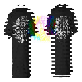 My Favorite People Call Me Nana Grandma Sunflower Tie Dye T-Shirt - Monsterry
