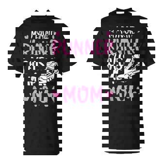 My Favorite Runners Calls Me Mom Marathon Run Mother's Day T-Shirt | Seseable CA