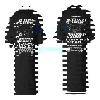 My Favorite Swimmer Grammy Swim Grammy Swimming Grammy T-Shirt - Seseable