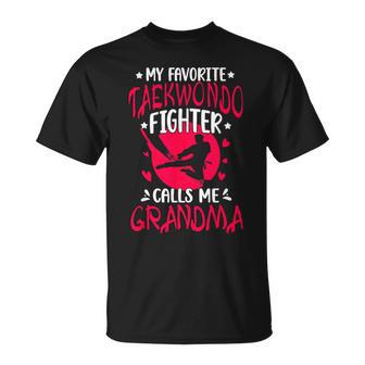 My Favorite Taekwondo Fighter Grandma Taekwondo Grandma T-Shirt - Thegiftio UK