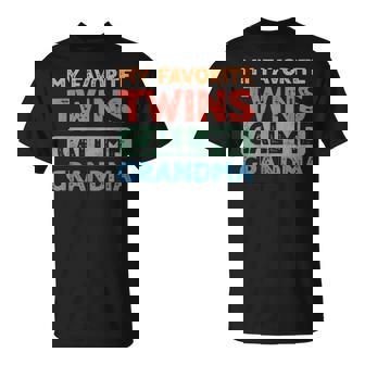 My Favorite Twins Call Me Grandma Twin Grandmother T-Shirt - Monsterry