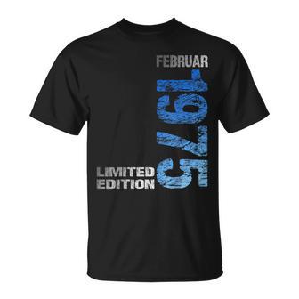 February 1975 Man Woman 50Th Birthday Limited Edition T-Shirt - Geschenkecke