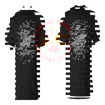 Feral Moms Social Club Raise Hell Tiger Cool Mother's Day T-Shirt - Monsterry