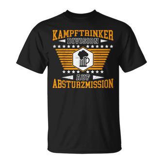 Festival Beer Drinker Running Combat Drinker T-Shirt - Geschenkecke