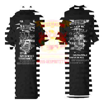 Feuerwehrmann Spruch Feuerwehrauto Lustiges Feuerwehr T-Shirt - Geschenkecke