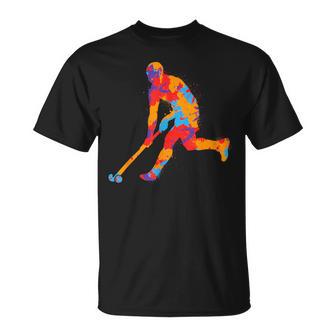 Field Hockey Colourful Hockey Player Children's Hockey Boys T-Shirt - Geschenkecke