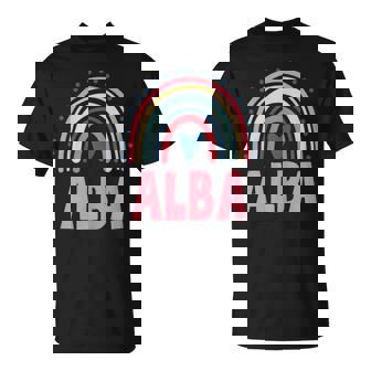 Fiesta De Cumpleaños Rosa Personalizada Con El Nombre De Alba Woman Myth Legend Camiseta unisex - Regaloses