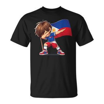 Filipino Dabbing Boy Philippines Flag Pinoy Boy Dab T-Shirt - Monsterry