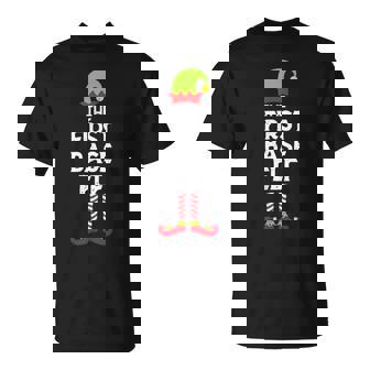 First Base Elf Softball Matching Family Christmas Pajama T-Shirt - Monsterry