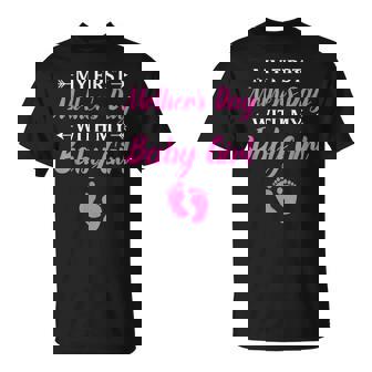 My First Baby Girls Outfit First Time Mom T-Shirt - Thegiftio
