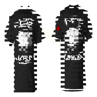 Fleece Navidad Christmas Sheep Feliz Christmas Lights T-Shirt - Monsterry