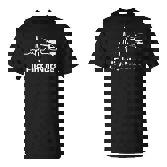 Flight Nurse Heartbeat Practitioner Nursing RN T-Shirt - Monsterry