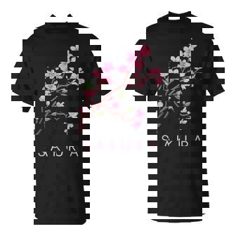 Floral Printanier Avec Fleurs De Cerisier Japonais Sakura T-Shirt - Cadeauxyz