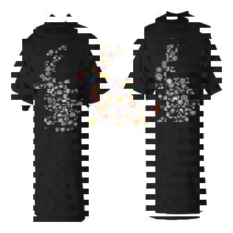 Floral Lapin De Pâques Chemise Filles S Printemps T-Shirt - Cadeauxyz