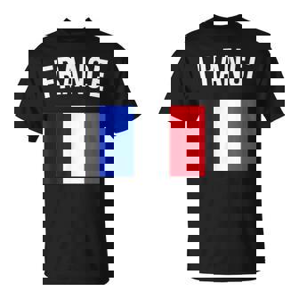 France French Flag Acation Travel Souvenir T-Shirt - Seseable