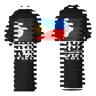 Free Duterte Supporter President Rodrigo Digong Philippines T-Shirt | Mazezy
