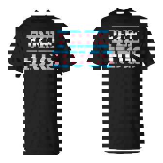 Free Hugs Shirt Trans Pride-LGBTQ Flag Tee T-Shirt - Monsterry