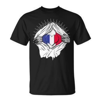 French Flag Home France T-Shirt - Geschenkecke