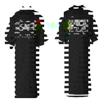 Frog Dragonfly Turtle Women T-Shirt - Monsterry