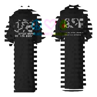 Fruit Humoristique Peace Love And Avocats T-Shirt - Cadeauxyz