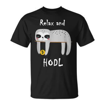 Bitcoin Krypto Sloth Hodl T-Shirt - Geschenkecke