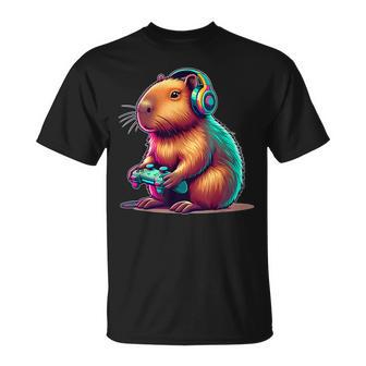 Capybara Gamerideo Games Lovers Capybara T-Shirt - Geschenkecke