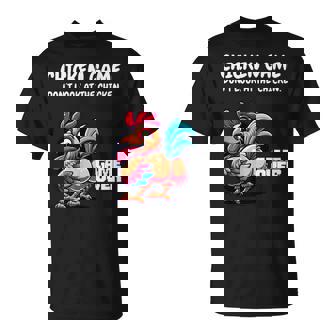 Chicken Game Don't Look At The Chicken Game Over T-Shirt - Geschenkecke