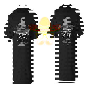 Cinco De Mayo Sombrero Hat With Sunglass Men T-Shirt - Thegiftio UK