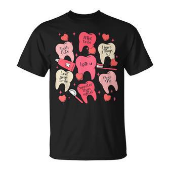 Dental Valentines Day Cute Th Hugging Heart Dentist T-Shirt - Thegiftio UK