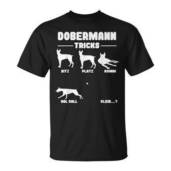 Dog Holder Doberman Dog Tricks S T-Shirt - Geschenkecke