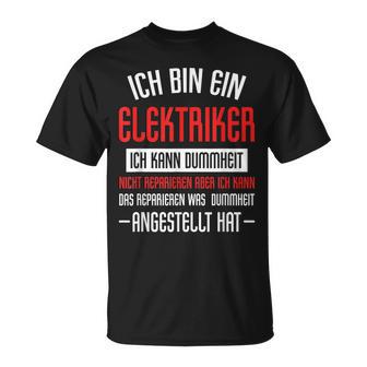 Electrician Sayings Accident Training T-Shirt - Geschenkecke