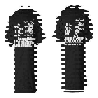 Fathers Day The Drum-Father Drummer Musician Dad T-Shirt - Monsterry