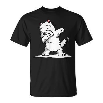 Gentle Westie Dog Dab Dance T-Shirt - Geschenkecke