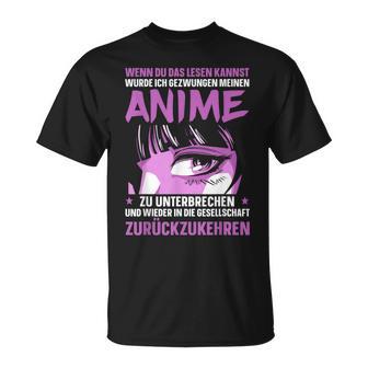 Gezwungen My Anime Zu Unterbreak Japanese T-Shirt - Geschenkecke