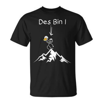 Hiking Beer Des Bin I Mountains Alps Outdoor S T-Shirt - Geschenkecke