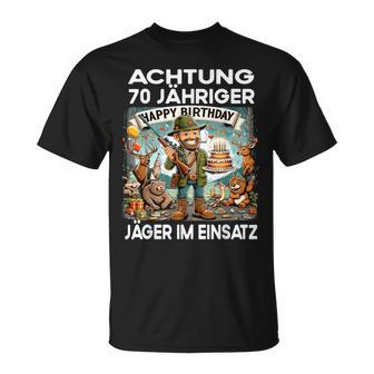 Hunter Forester Birthday 70 Years Old T-Shirt - Geschenkecke