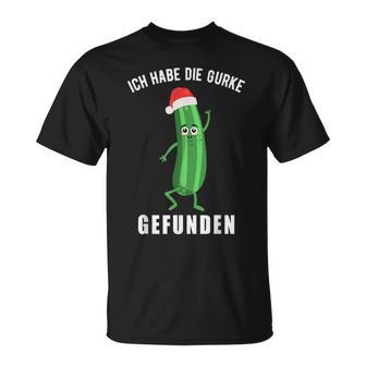 Ich Habe Die Gurke Finden Weihnachtsgurken Sieger T-Shirt - Geschenkecke