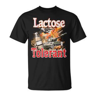 Lactose Tolerance Or Lactose Intolerance Meme T-Shirt - Geschenkecke