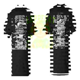 Leprechaun Cat Cute St Patrick's Day Leprecat T-Shirt - Monsterry