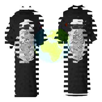 Lying Penguin Protection Earth Day T-Shirt | Mazezy