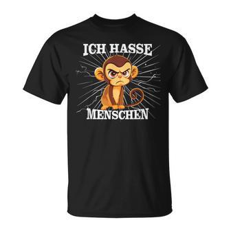 Monkey Meme Based I Hate People Saying T-Shirt - Geschenkecke