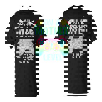 On A Mother Level Gamer Mom Retro Gaming T-Shirt - Thegiftio UK